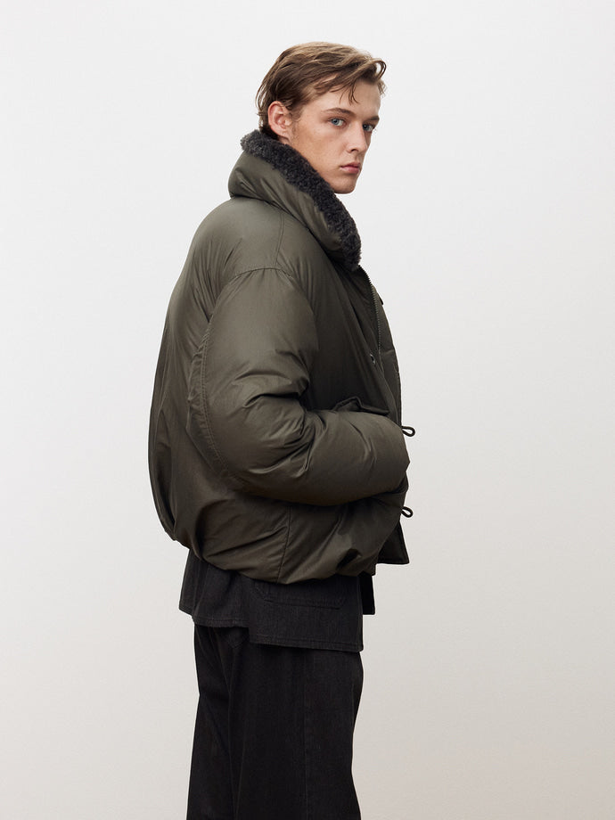 Tonywack - Shearling Collar Puffer Blouson (Olive) product image 7 | TRAB K-Fashion Australia