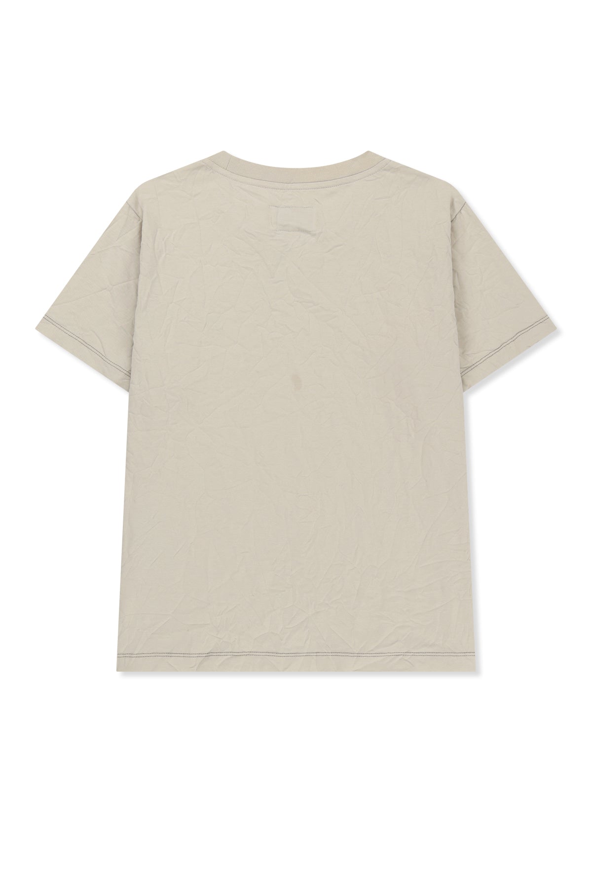 Matin Kim - Lettering Graffiti Crease Top (Beige) product image 2 | TRAB K-Fashion Australia