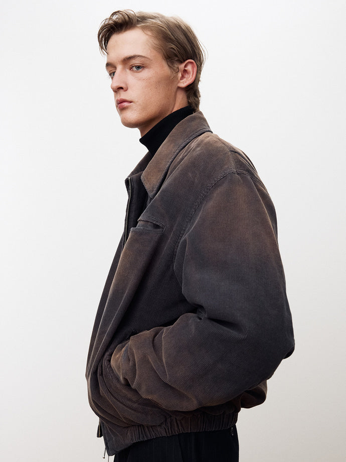 Tonywack - Garment-Washed Corduroy Bomber Jacket (Bleached Navy) product image 7 | TRAB K-Fashion Australia