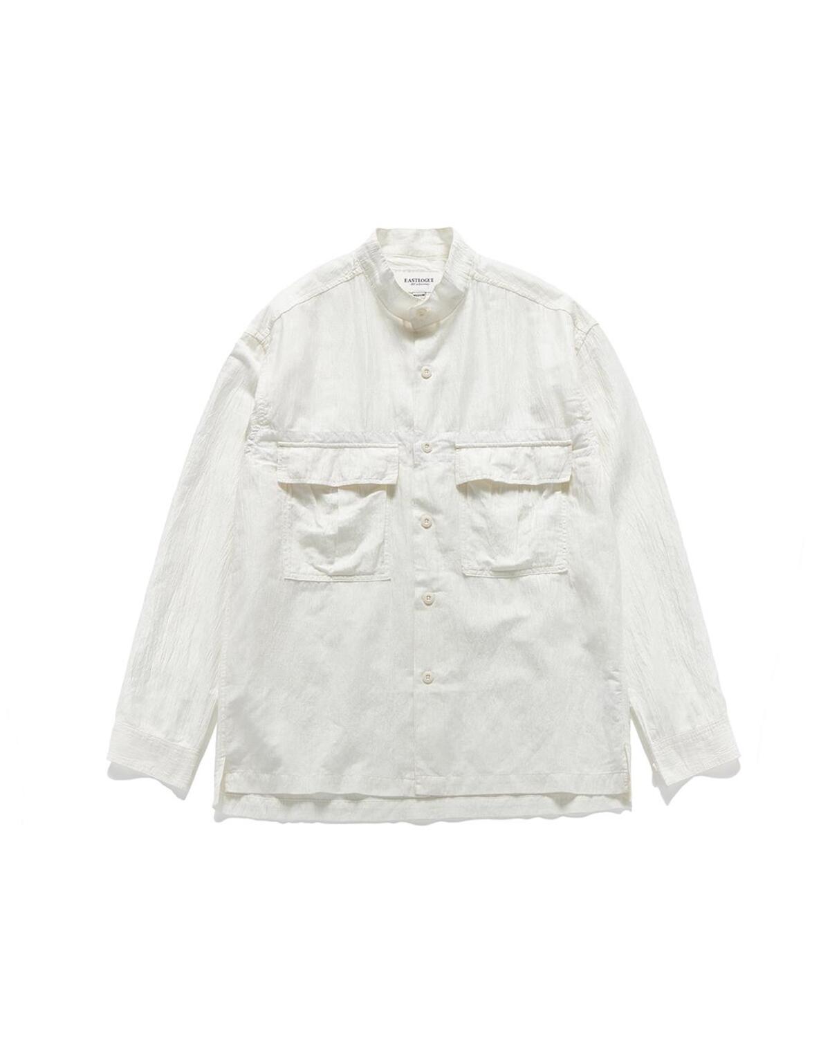 Eastlogue - Band Collar Field Shirts (White) product image 5 | TRAB K-Fashion Australia