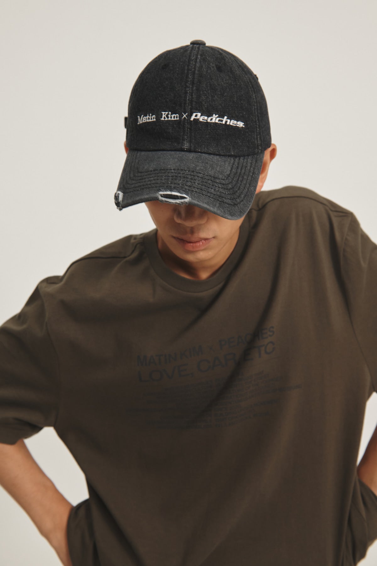 Matin Kim - Peaches Love Car Etc Graphic Top (Khaki) product image 14 | TRAB K-Fashion Australia