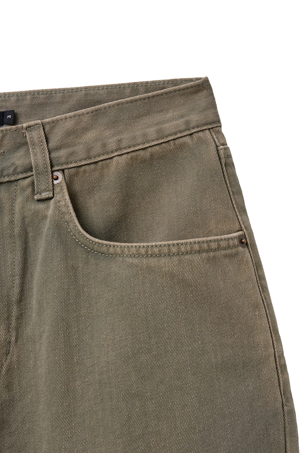 Hatchingroom - Bleached Shorts (Olive) product image 5 | TRAB K-Fashion Australia