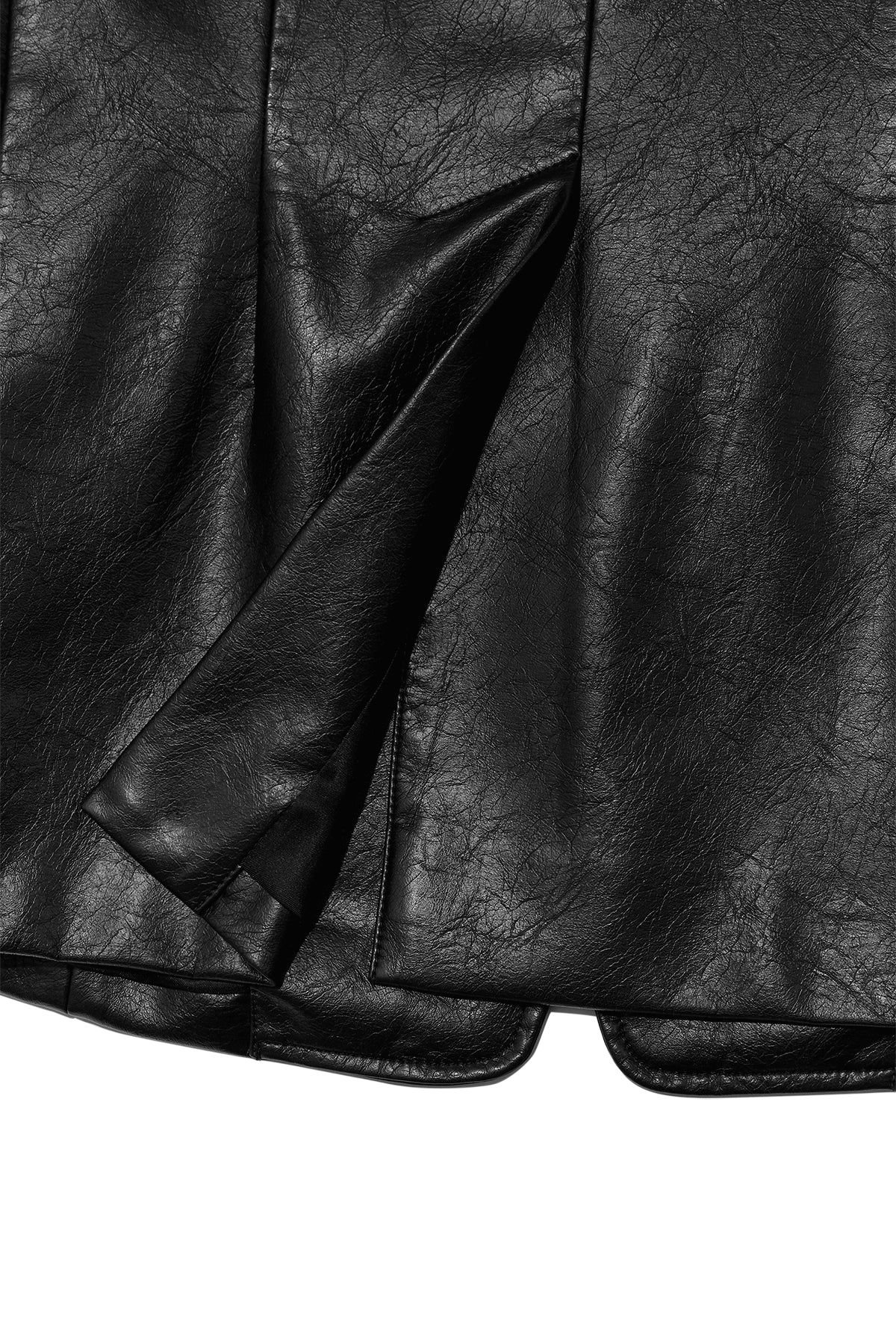 Matin Kim - Leather Single Blazer (Black) product image 6 | TRAB K-Fashion Australia