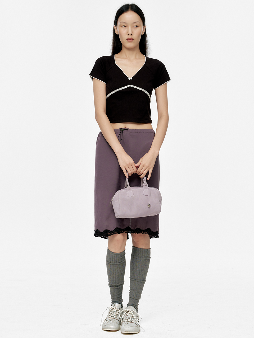 Marge Sherwood - Soft Bowling (Lavender Grey Suede) product image 3 | TRAB K-Fashion Australia