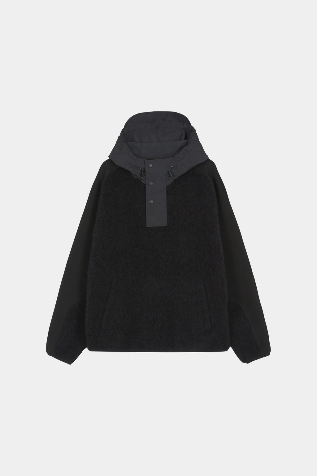 Andersson Bell - Orte Terry Half Zip Up Hoodie (Black) product image 8 | TRAB K-Fashion Australia