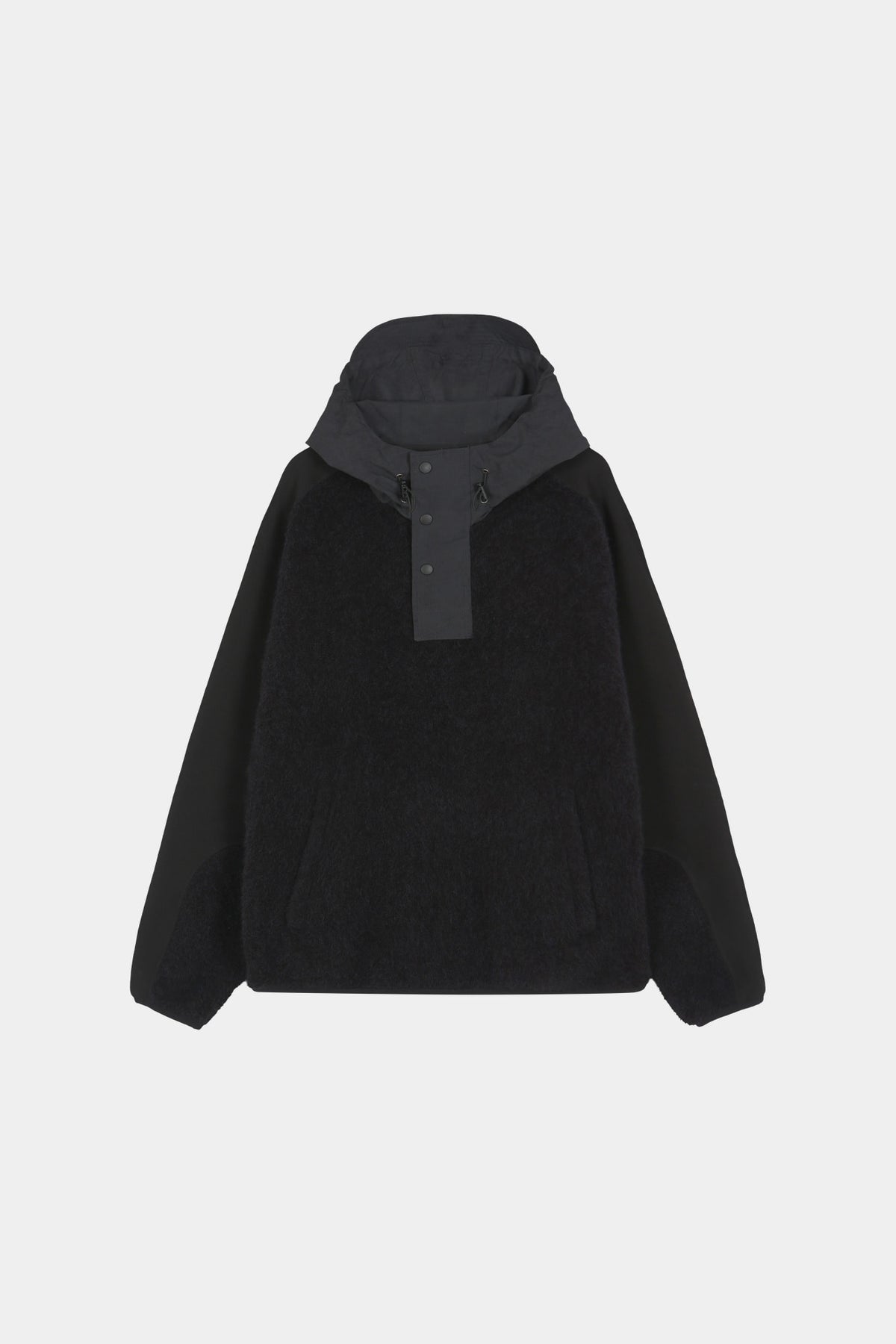 Andersson Bell - Orte Terry Half Zip Up Hoodie (Black) product image 8 | TRAB K-Fashion Australia