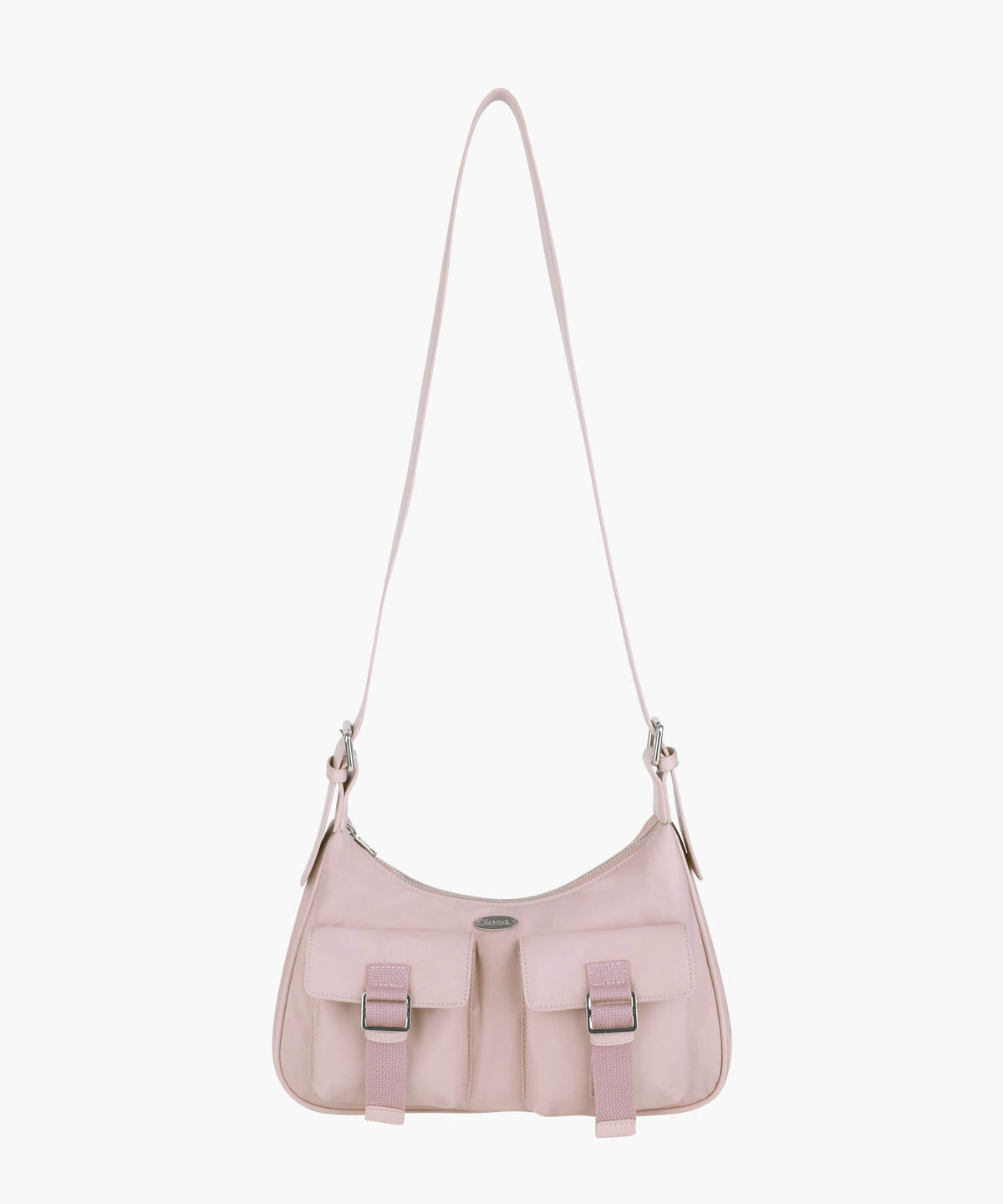 Marithe & Francois Girbaud - Regular Logo 2way Hobo Bag (Pink) product image 3 | TRAB K-Fashion Australia