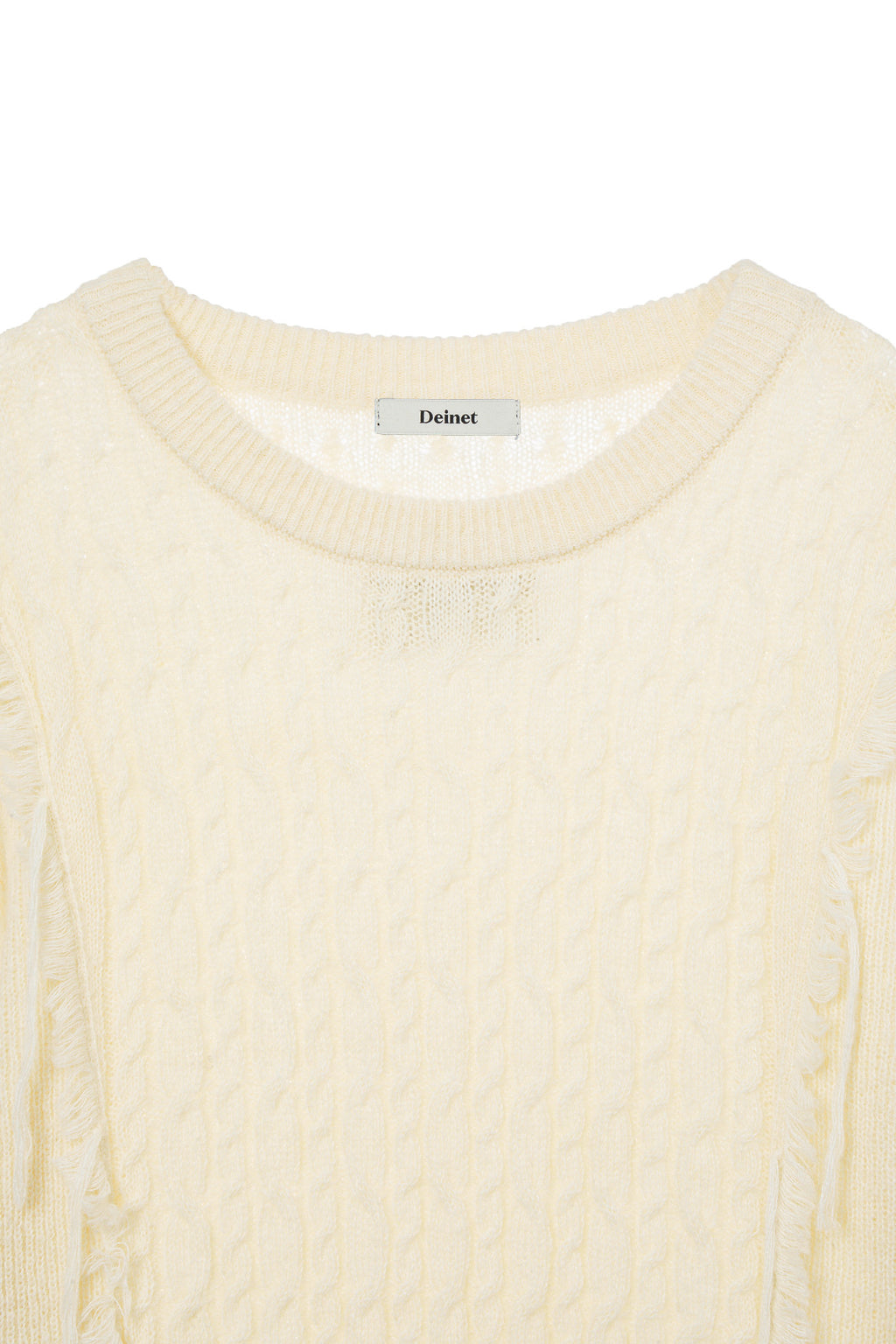 Deinet - Cabled Pullover Knit (Ivory) product image 3 | TRAB K-Fashion Australia
