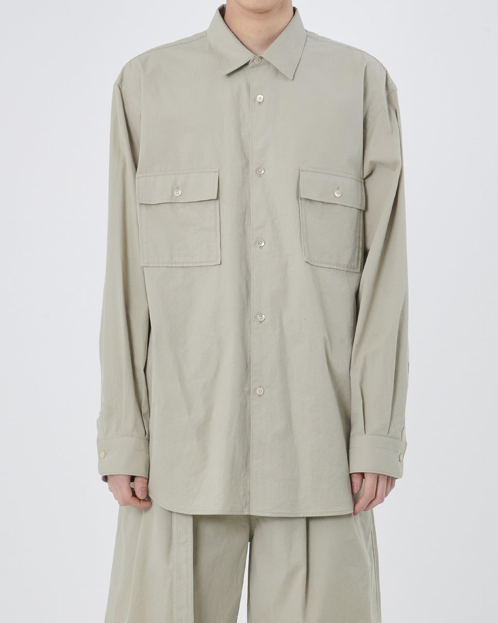 Brownyard - Two Pocket Shirt (Stone) product image 1 | TRAB K-Fashion Australia