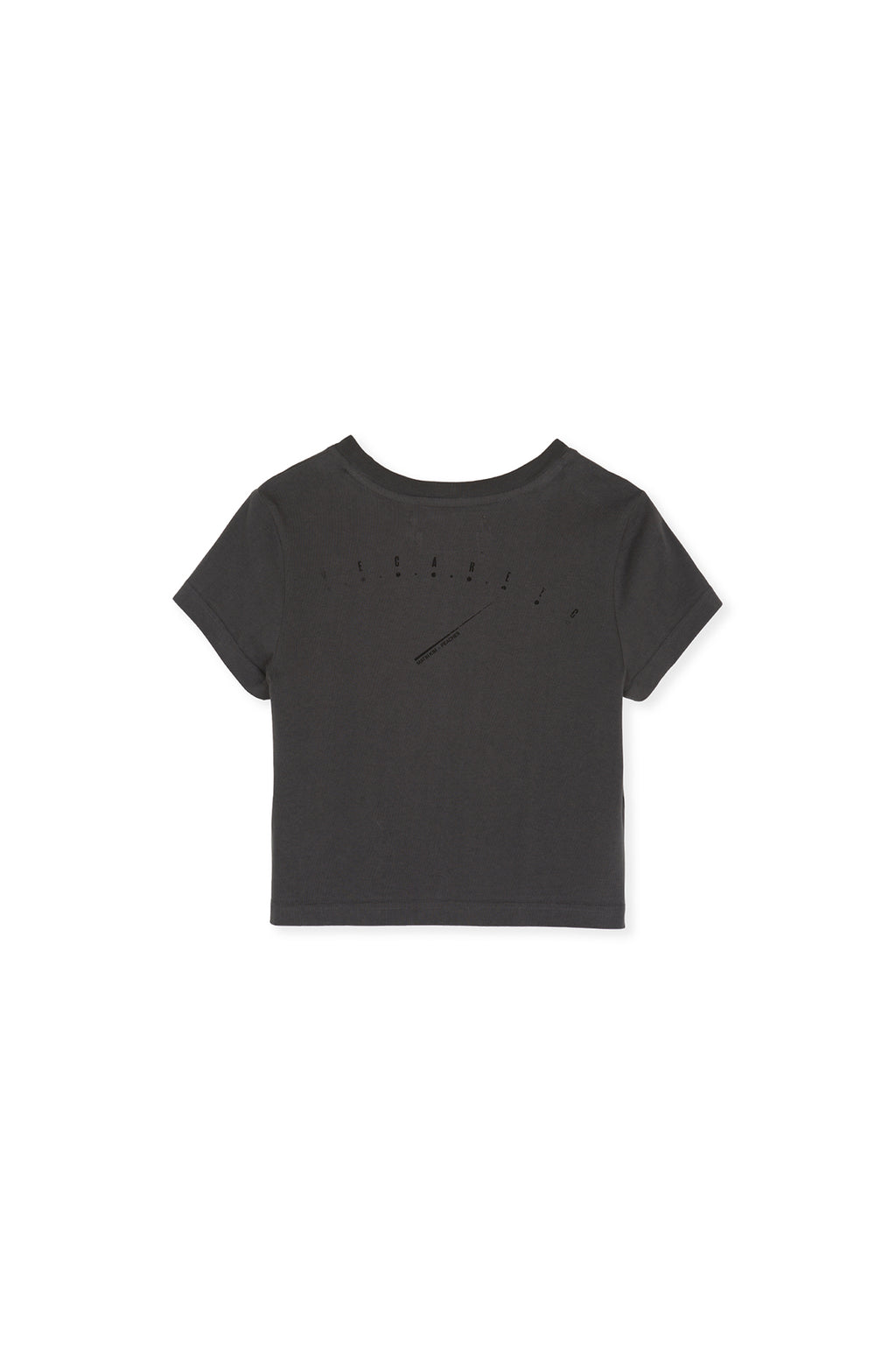 Matin Kim - Peaches Logo Graphic Crop Top (Charcoal) product image 3 | TRAB K-Fashion Australia