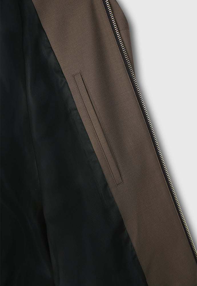 Tonywack - Tropical Wool Harrington Jacket (Dark Olive) product image 12 | TRAB K-Fashion Australia