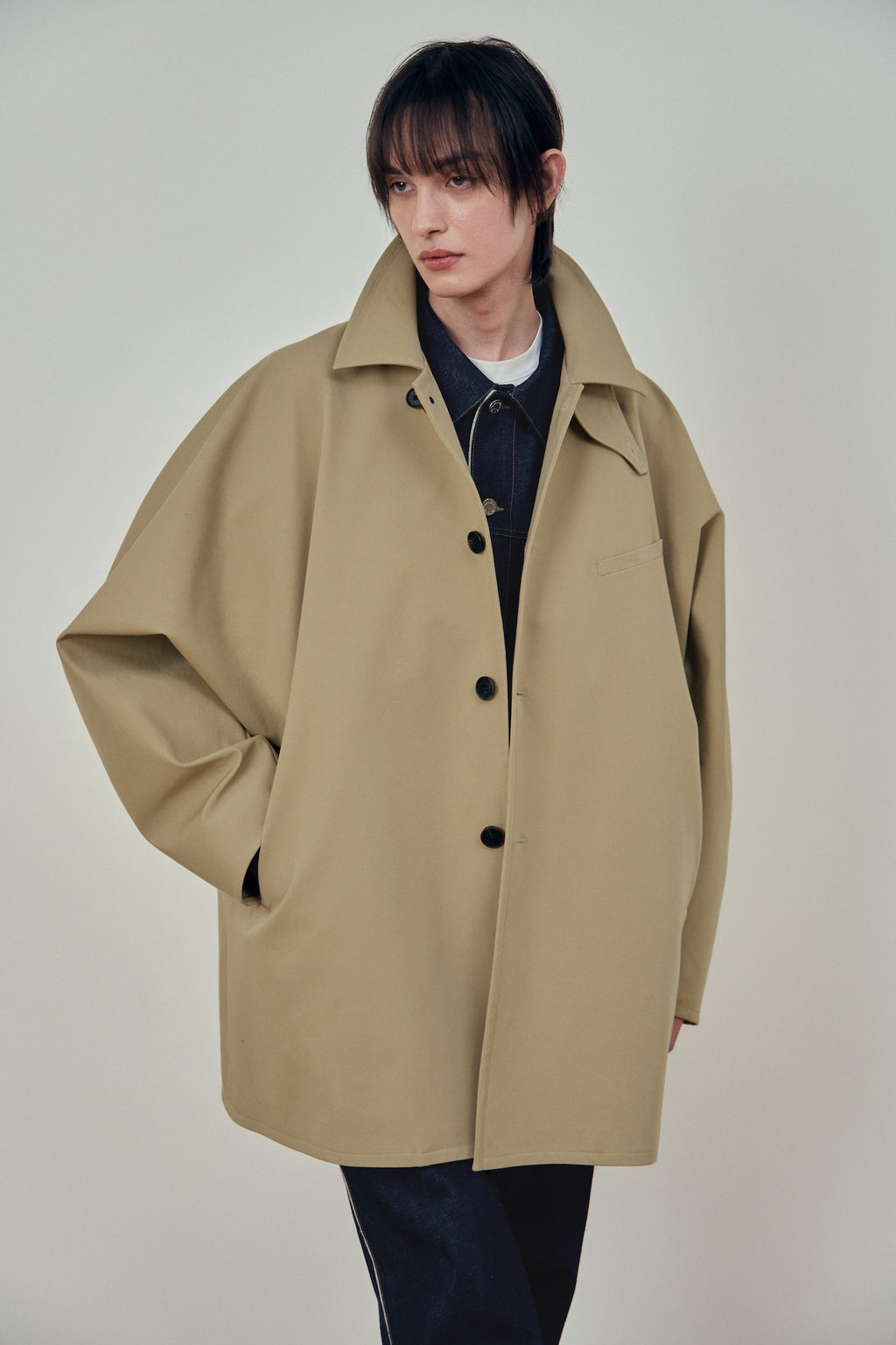 Stu - Dolman Half Coat (Beige) product image 12 | TRAB K-Fashion Australia