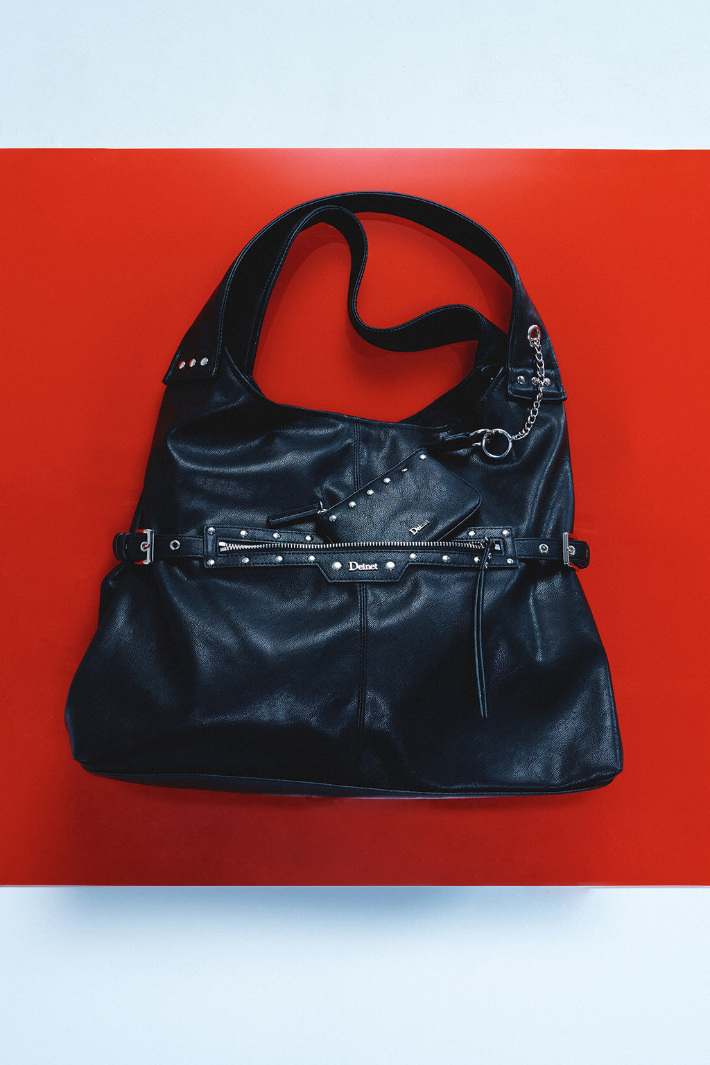 Deinet - Stud Detail Point Pocket Bag (Black) product image 8 | TRAB K-Fashion Australia
