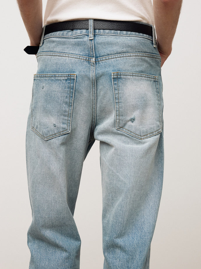 Tonywack - Slim Straight Denim Jeans (Light Blue) product image 7 | TRAB K-Fashion Australia