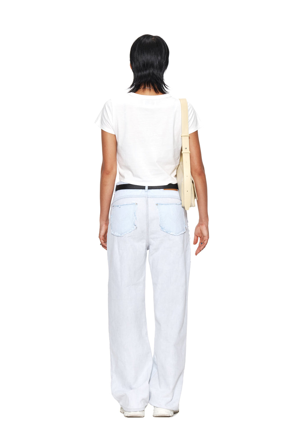 Matin Kim - Logo Crop Top (White) product image 7 | TRAB K-Fashion Australia