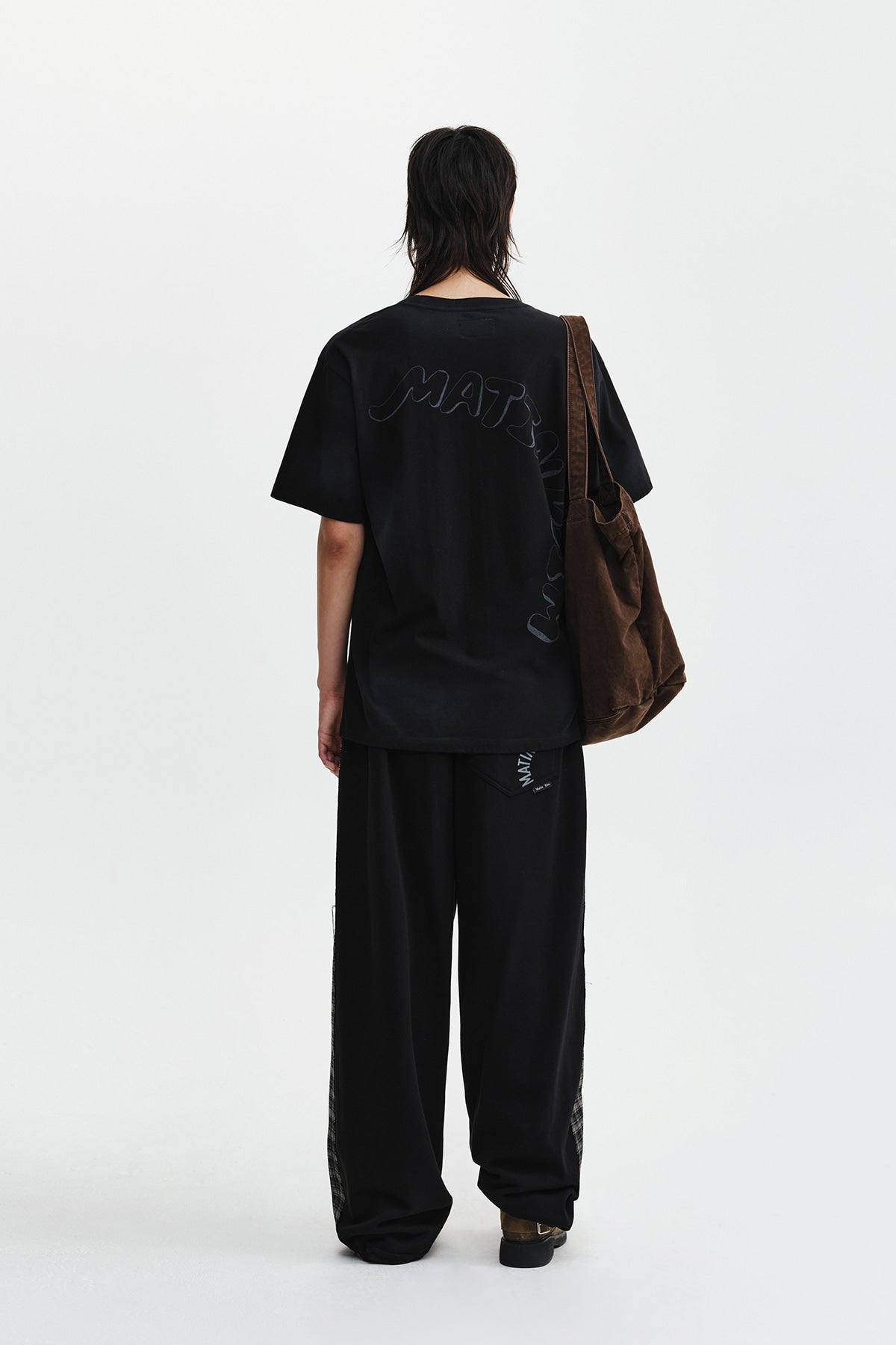 Matin Kim - Vintage Graffiti Logo Top (Black) product image 9 | TRAB K-Fashion Australia