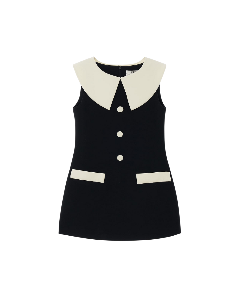Kimhe Kim - Bi-Color Mini Dress (Black/Ivory) product image 1 | TRAB K-Fashion Australia