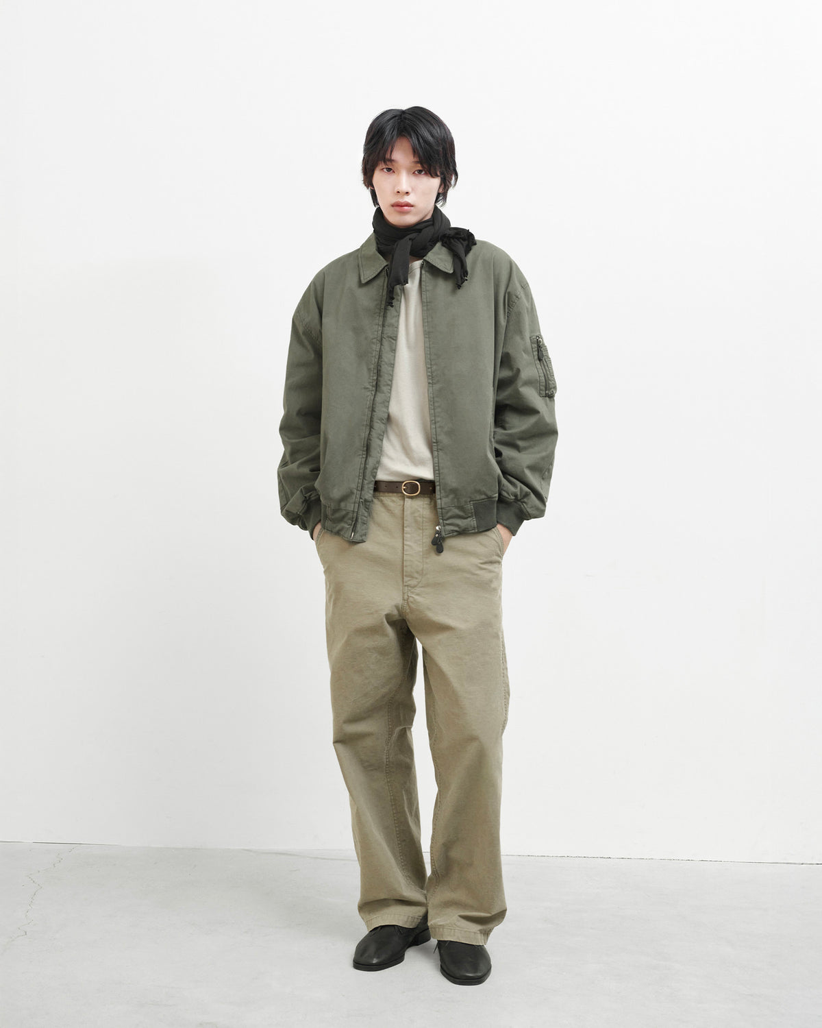 Brownyard - Washed Tanker Jacket (Olive) product image 1 | TRAB K-Fashion Australia