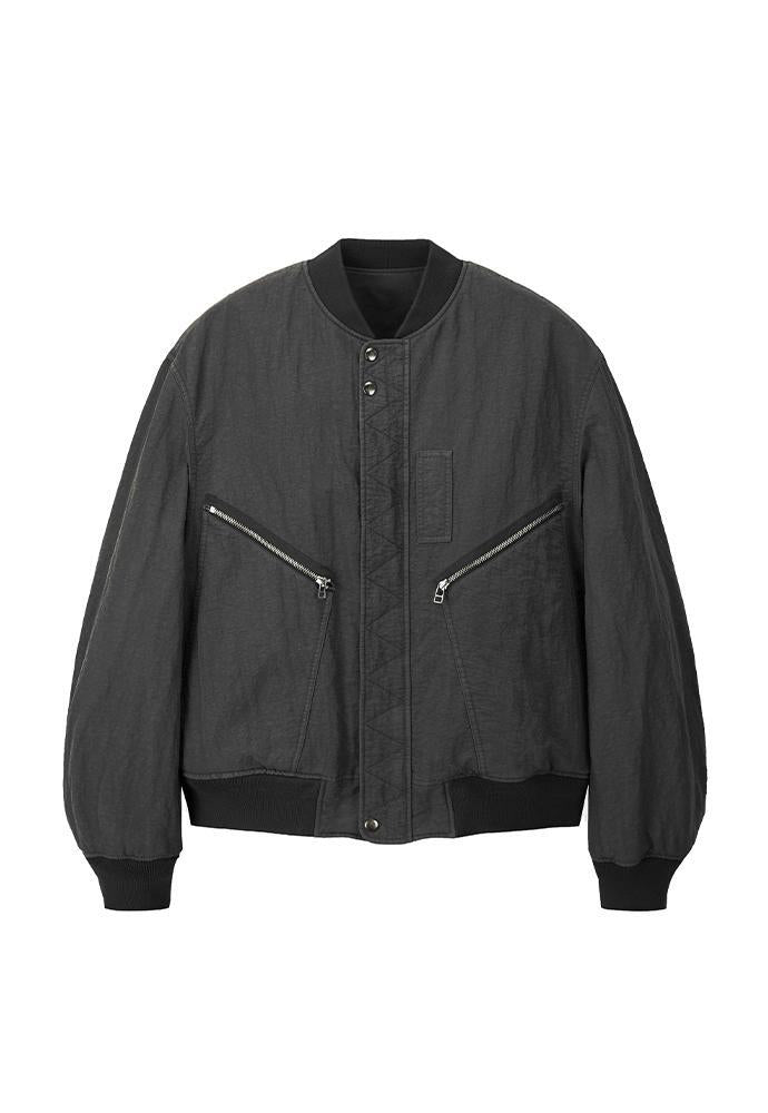 Art if acts - Garment-Dyed MA-1 (Faded Charcoal) product image 9 | TRAB K-Fashion Australia