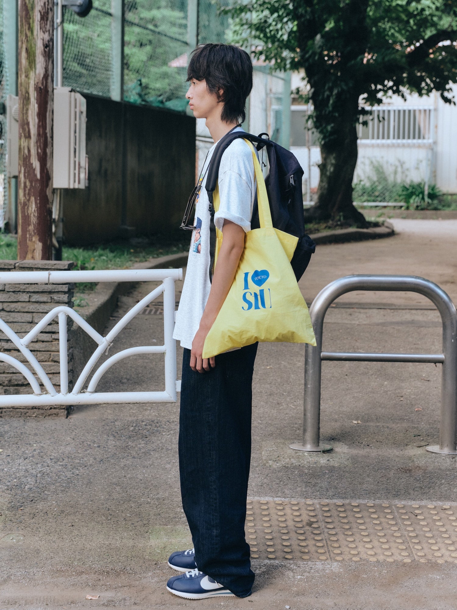 Stu - Fight Club T-Shirt Melange (Grey) product image 3 | TRAB K-Fashion Australia