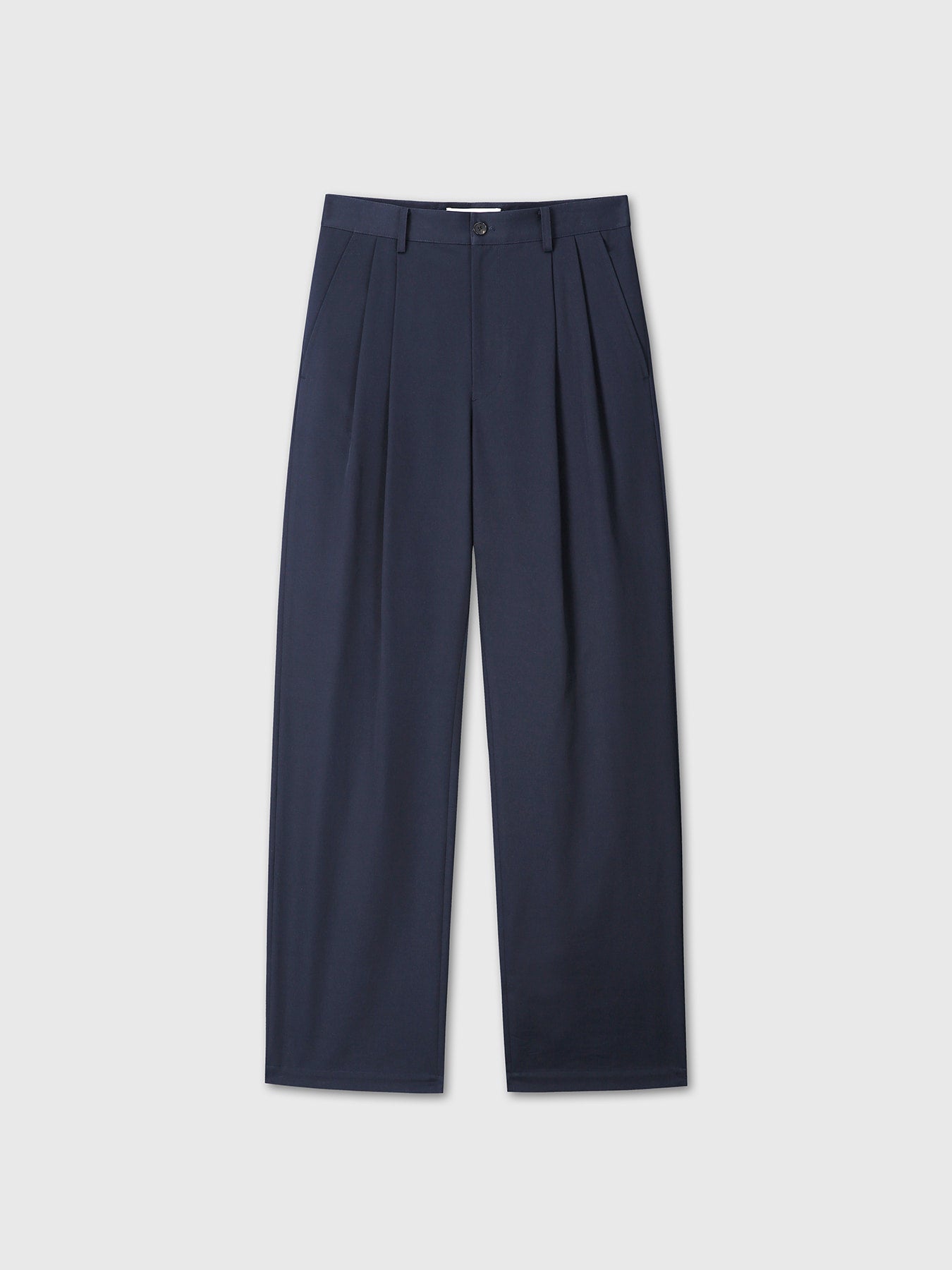 Tonywack - Cotton Drill Pleated Chino Pants (Navy) product image 9 | TRAB K-Fashion Australia