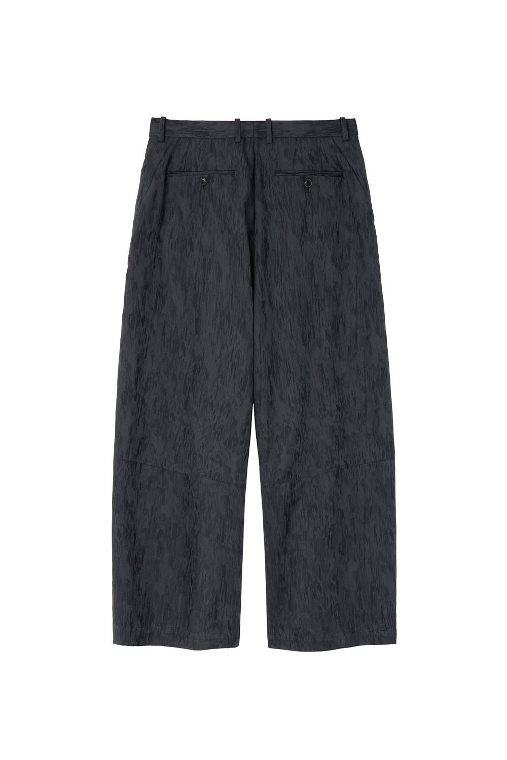 Hatchingroom - Wide Curve Trousers Jacquard Blue (Charcoal) product image 2 | TRAB K-Fashion Australia