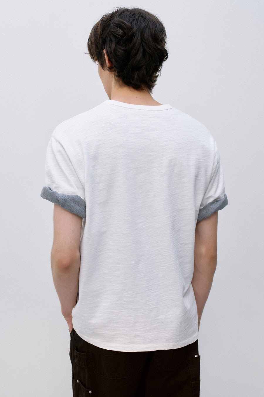 Insilence - Henley Neck Short Sleeve (White) product image 3 | TRAB K-Fashion Australia