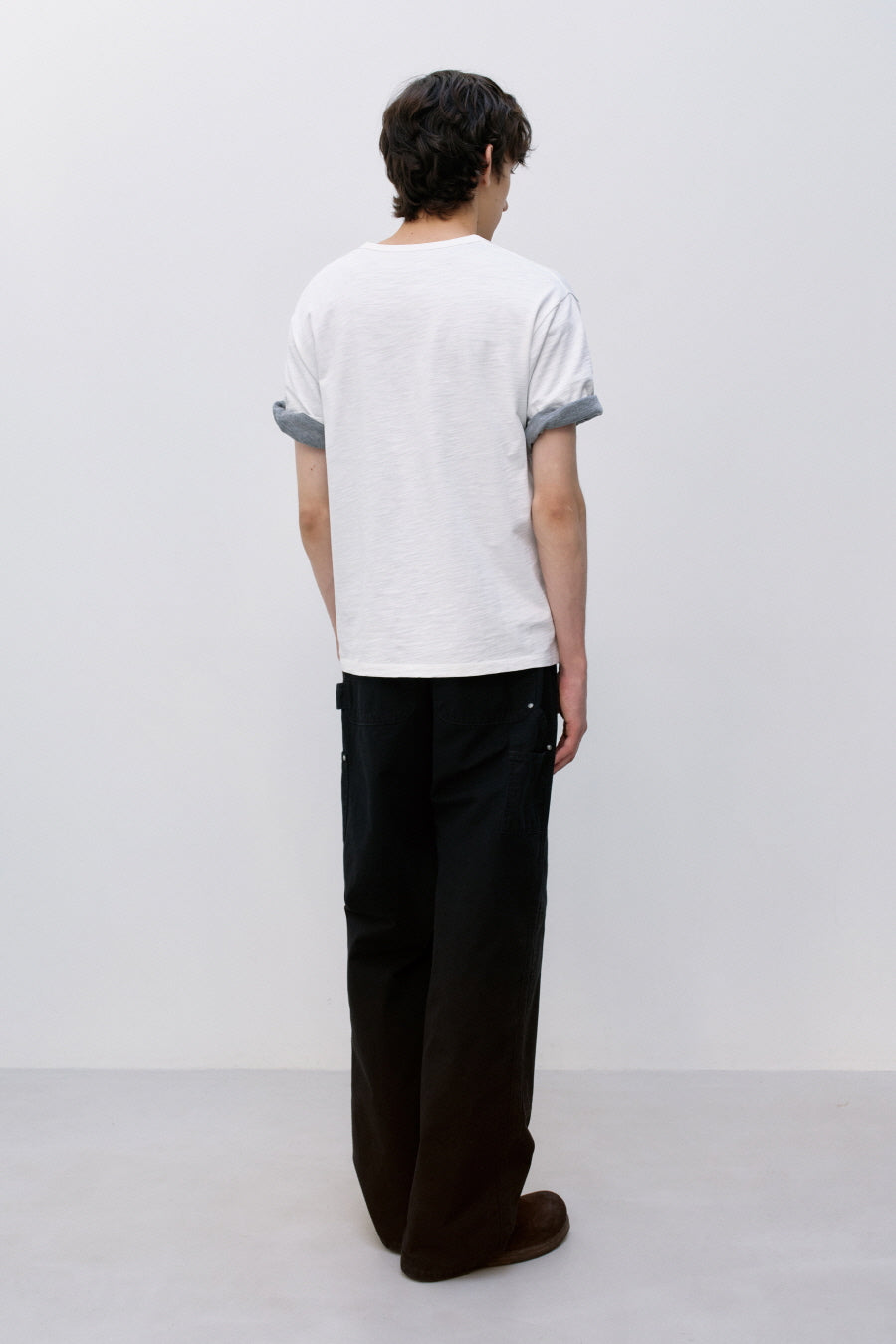 Insilence - Henley Neck Short Sleeve (White) product image 4 | TRAB K-Fashion Australia