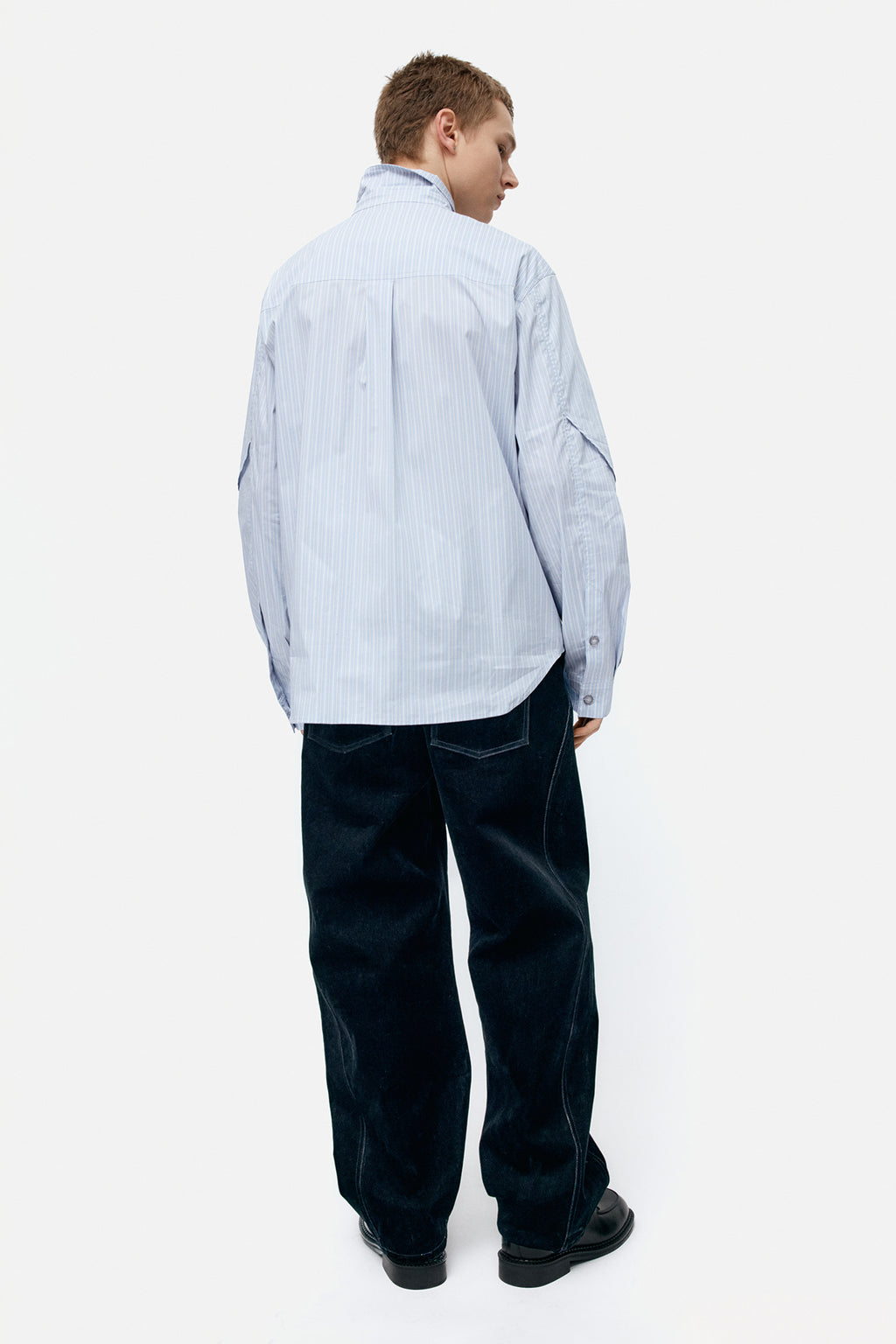 Andersson Bell - Stripe Layered Shirts (Blue) product image 3 | TRAB K-Fashion Australia