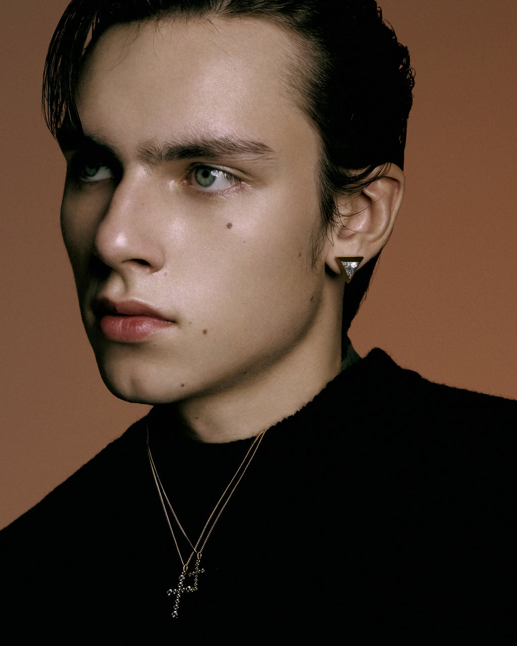 Numbering - Inverted Triangle Stud Earrings #3195 product image 5 | TRAB K-Fashion Australia
