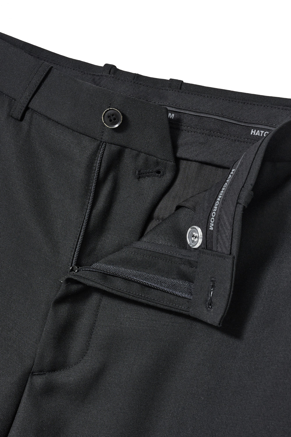 Hatchingroom - Wide Curve Trousers Wool (Black) product image 5 | TRAB K-Fashion Australia
