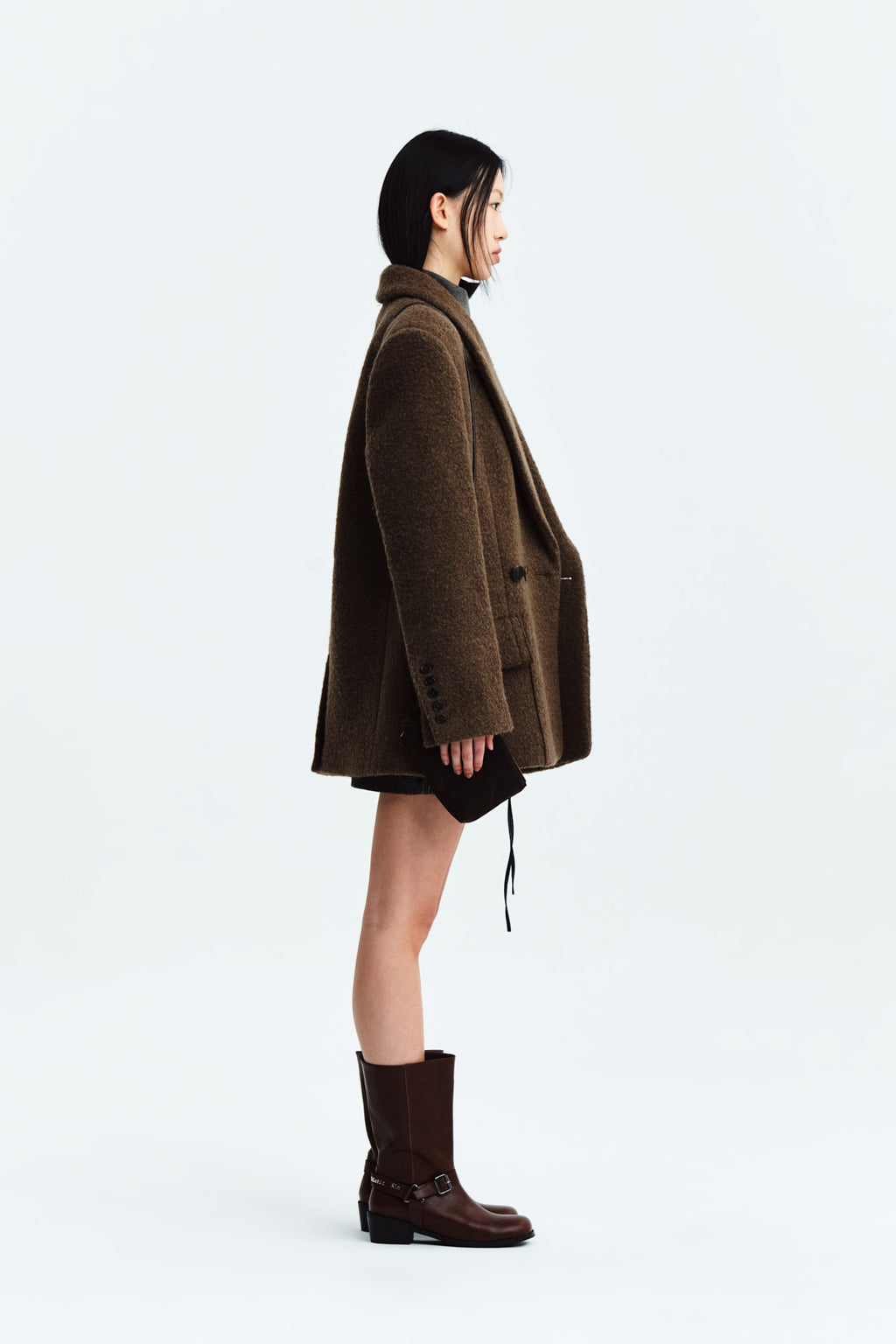 Matin Kim - Two Button Pocket Wool Jacket (Khaki Brown) product image 7 | TRAB K-Fashion Australia