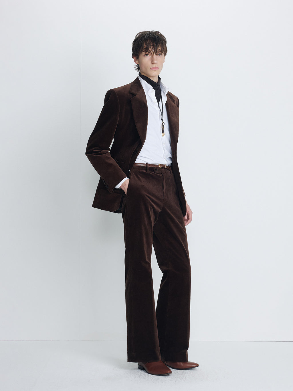 Tonywack - Corduroy Flared Trousers (Deep Brown) product image 1 | TRAB K-Fashion Australia