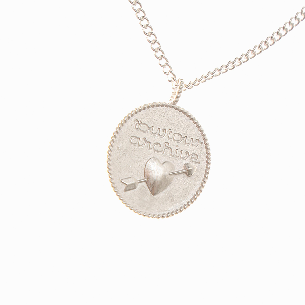 Towtow Archive - Cupid Wish Coin Necklace Frosted (Silver) product image 4 | TRAB K-Fashion Australia
