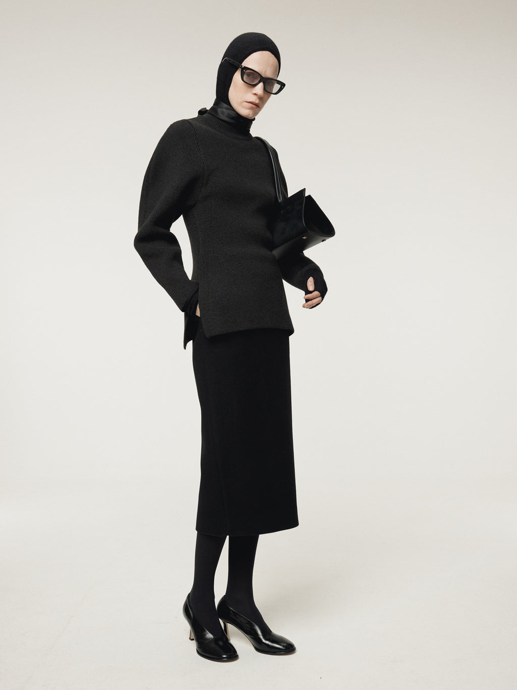 Recto - Volume Sleeve Structured Knit Top (Charcoal Grey) product image 5 | TRAB K-Fashion Australia