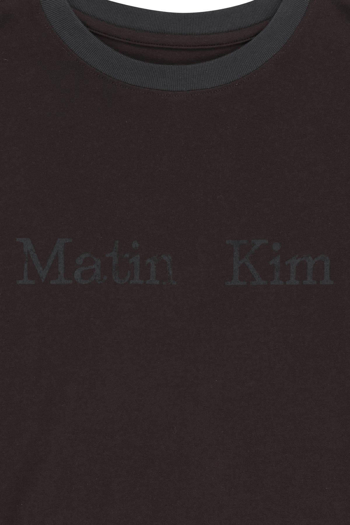 Matin Kim - Tonal Block Logo Top (Brown) product image 5 | TRAB K-Fashion Australia