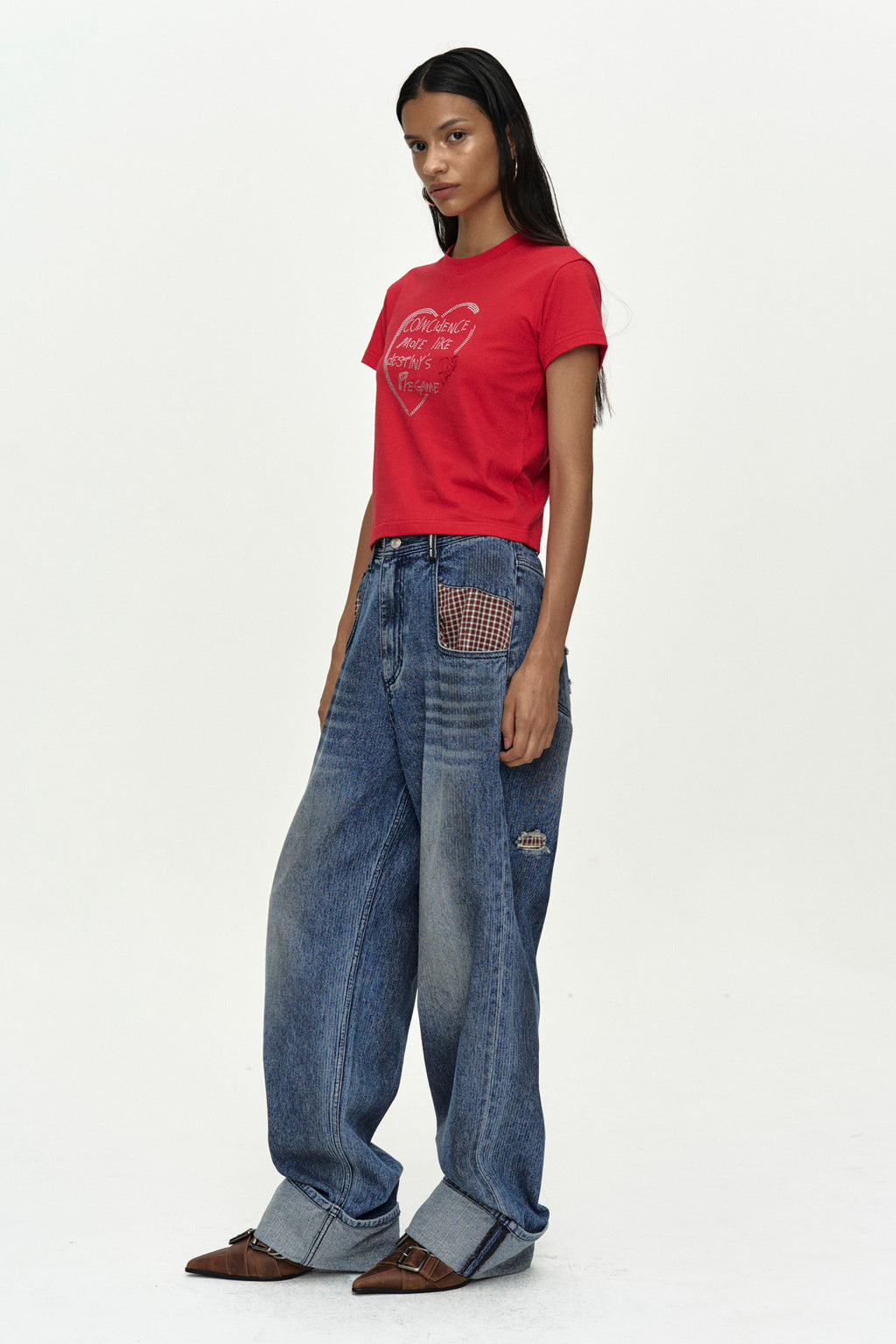 Andersson Bell - (essential) Baby Heartfix T-Shirt (Red) product image 3 | TRAB K-Fashion Australia