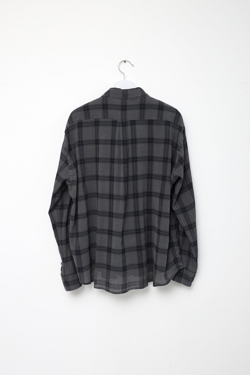 Hatchingroom - Classic Shirt Over Dyed Check (Charcoal) product image 2 | TRAB K-Fashion Australia