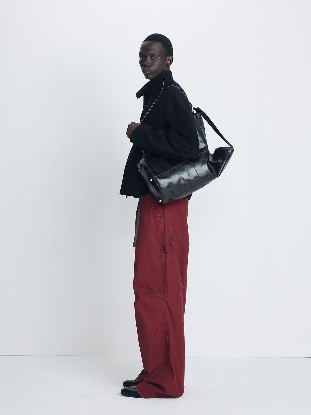 Tonywack - Wool And Cashmere Handmade Harrington (Black) product image 2 | TRAB K-Fashion Australia