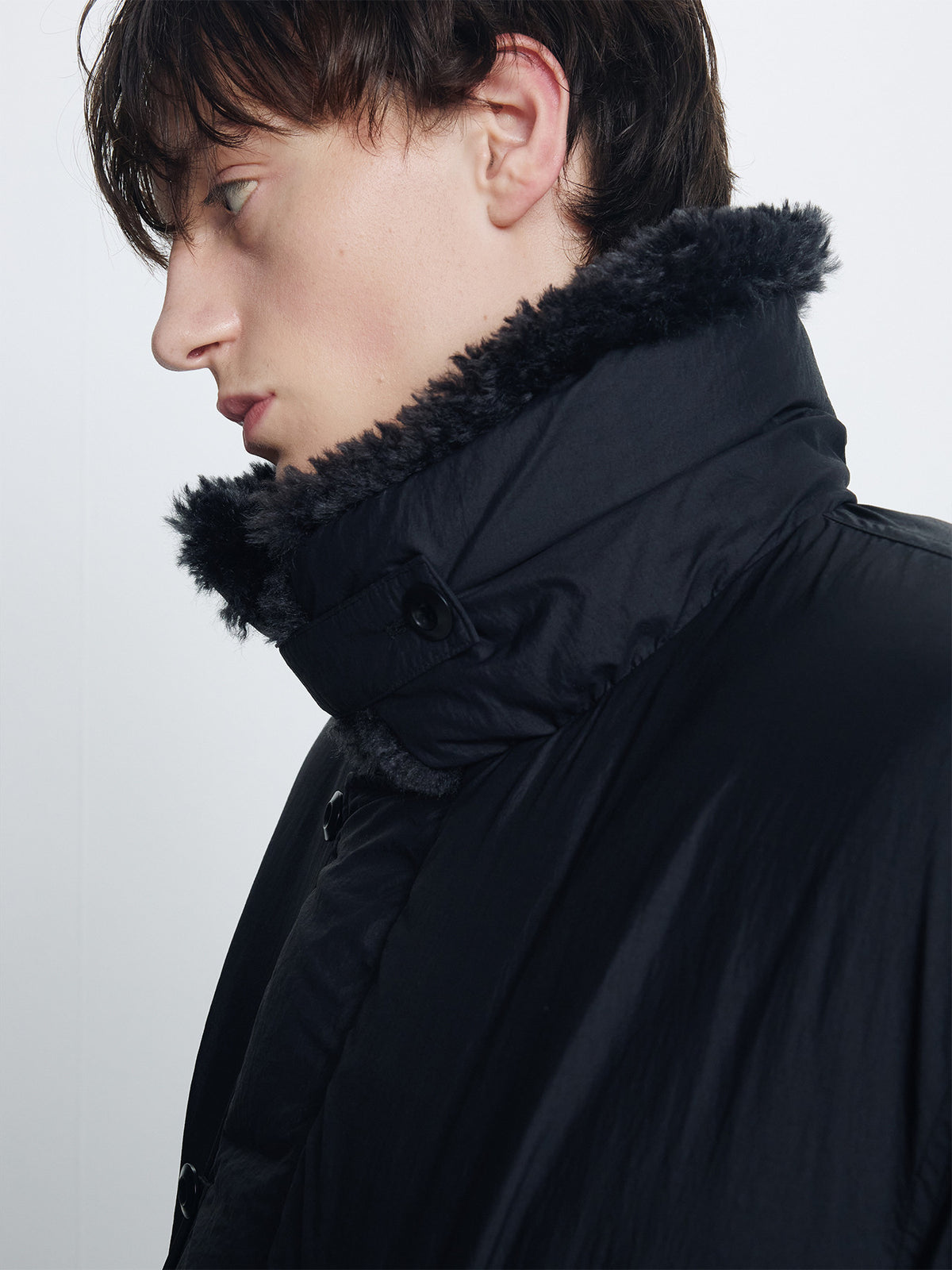 Tonywack - Shearling Collar Puffer Blouson (Black) product image 7 | TRAB K-Fashion Australia
