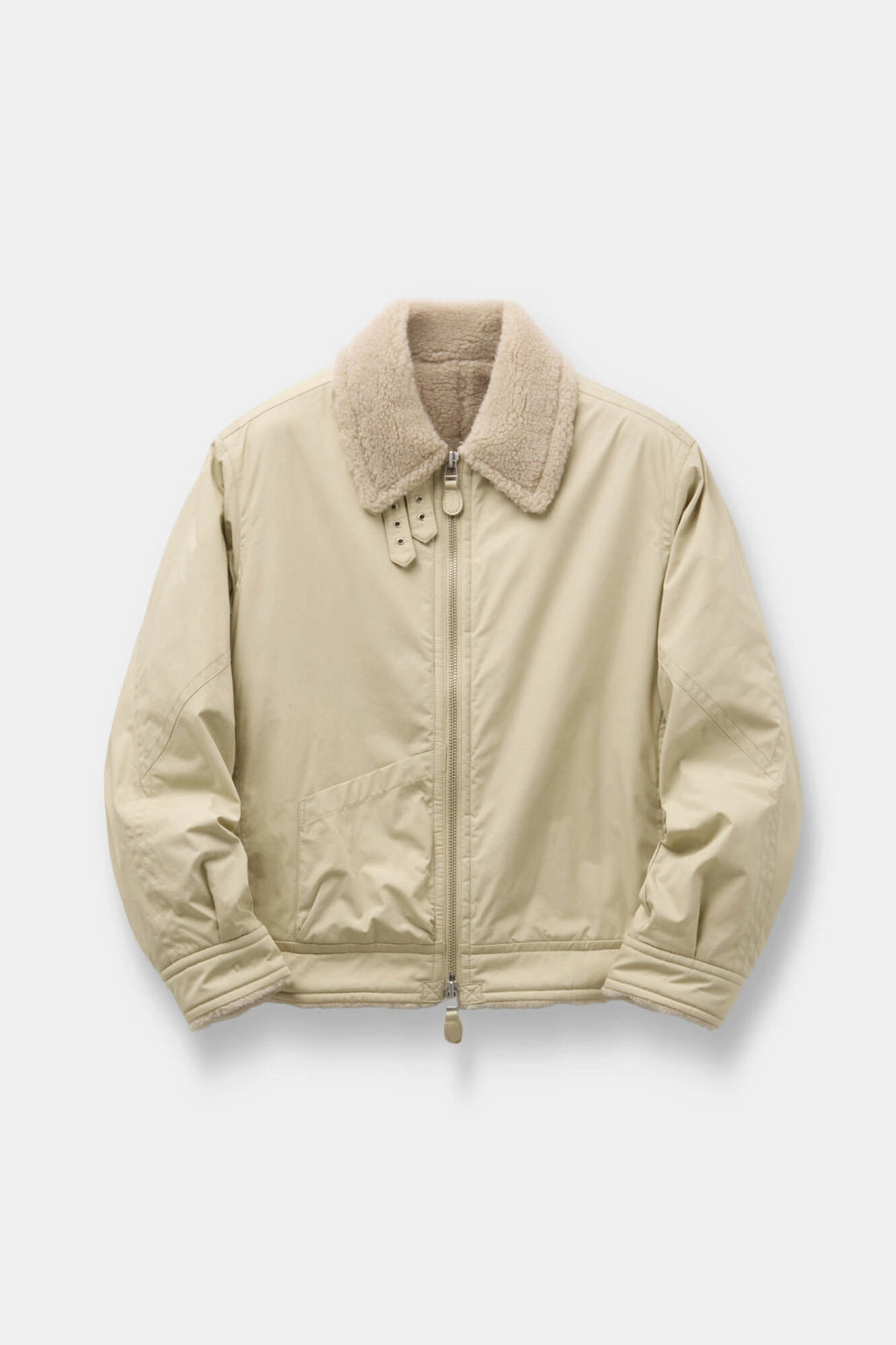 Coor - Fur Lined Cotton B-3 Jacket (Natural) product image 1 | TRAB K-Fashion Australia