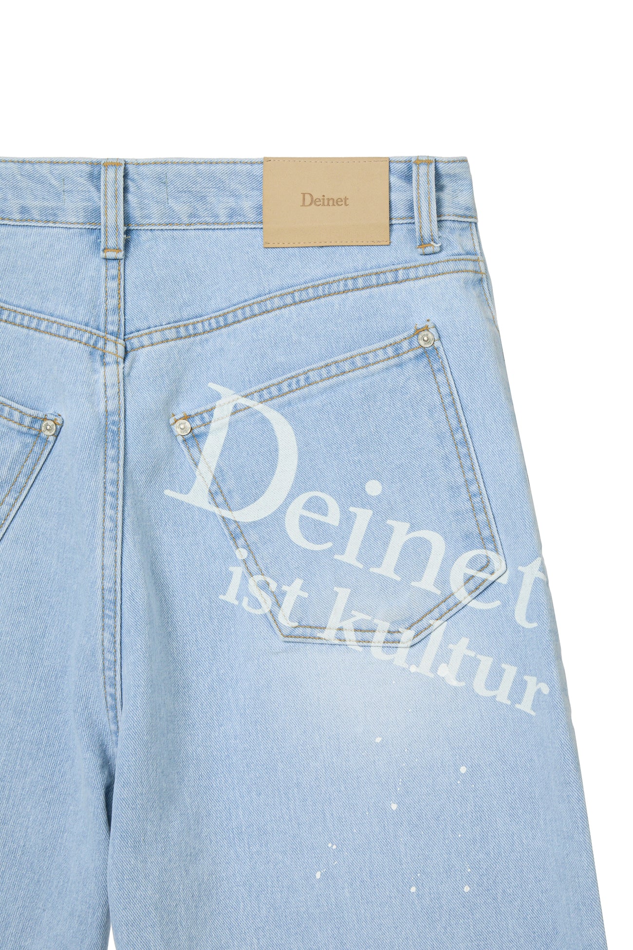 Deinet - Painted Logo Point Jeans (Light Blue) product image 15 | TRAB K-Fashion Australia