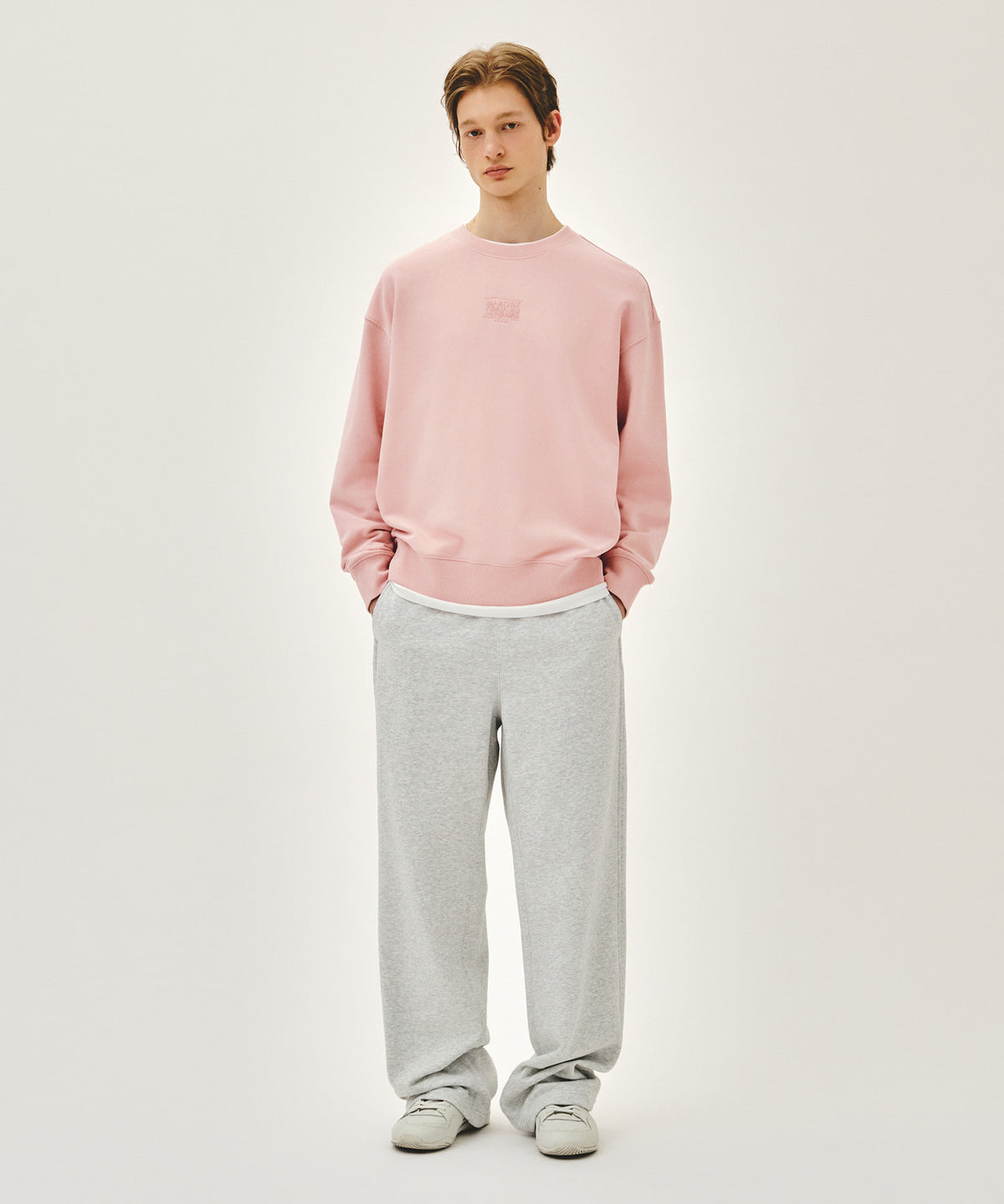 Marithe & Francois Girbaud - Drawing Classic Logo Sweatshirt (Salmon) product image 5 | TRAB K-Fashion Australia