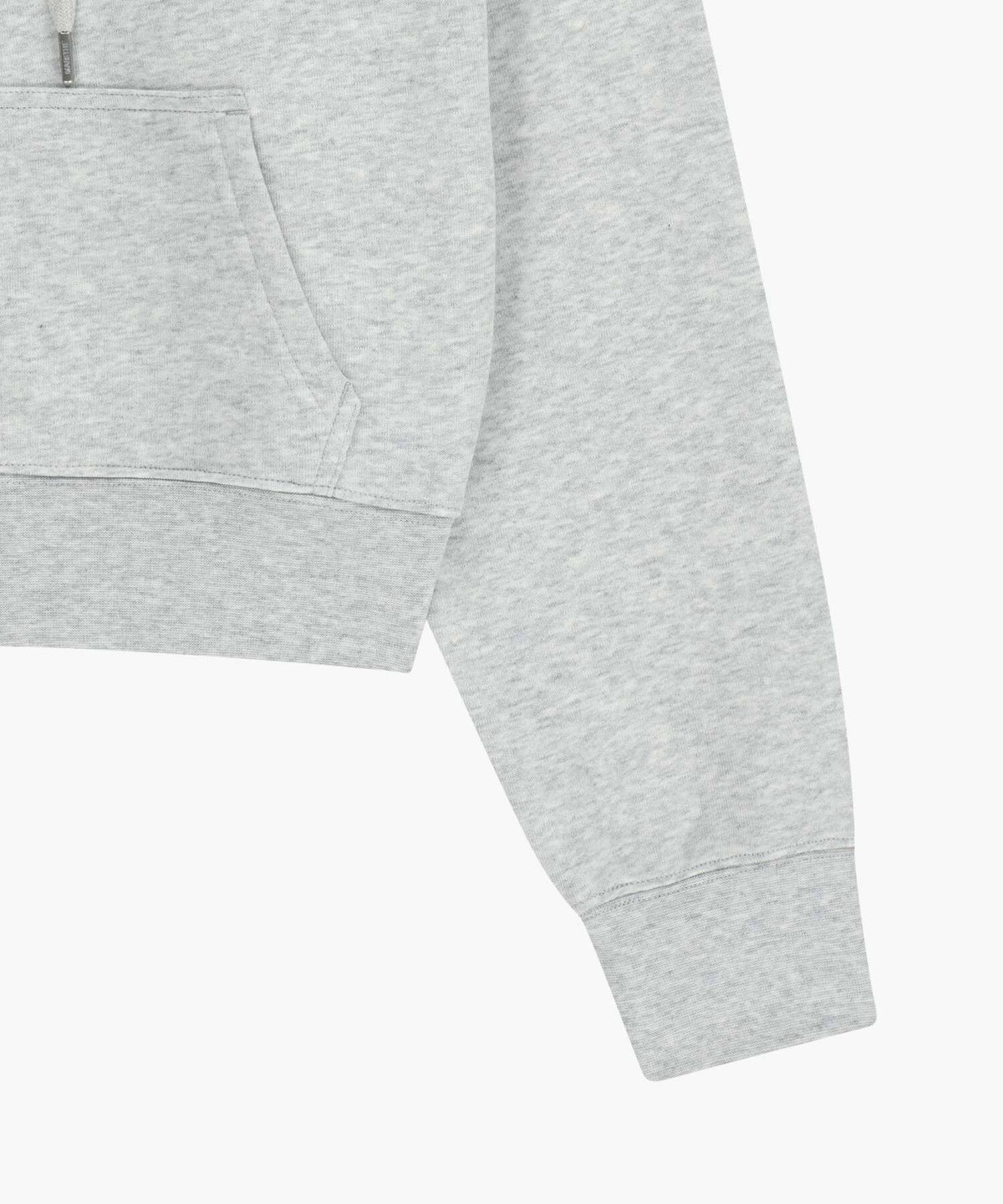 Marithe & Francois Girbaud - Drawing Classic Logo Crop Hoodie (Light Heather Gray) product image 6 | TRAB K-Fashion Australia