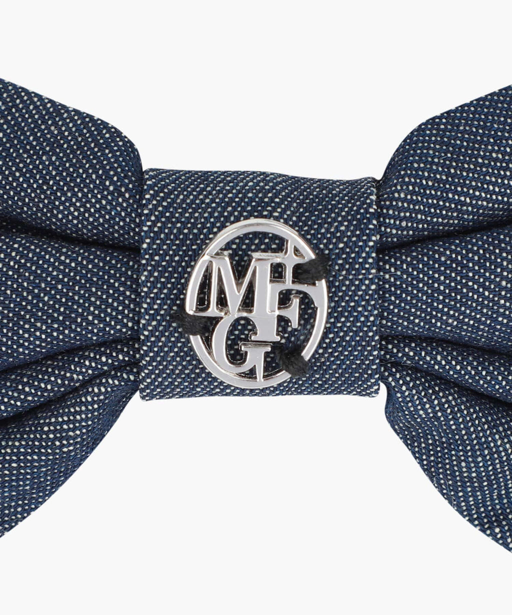 Marithe & Francois Girbaud - Circle Logo Ribbon Hair Pin (Blue) product image 3 | TRAB K-Fashion Australia