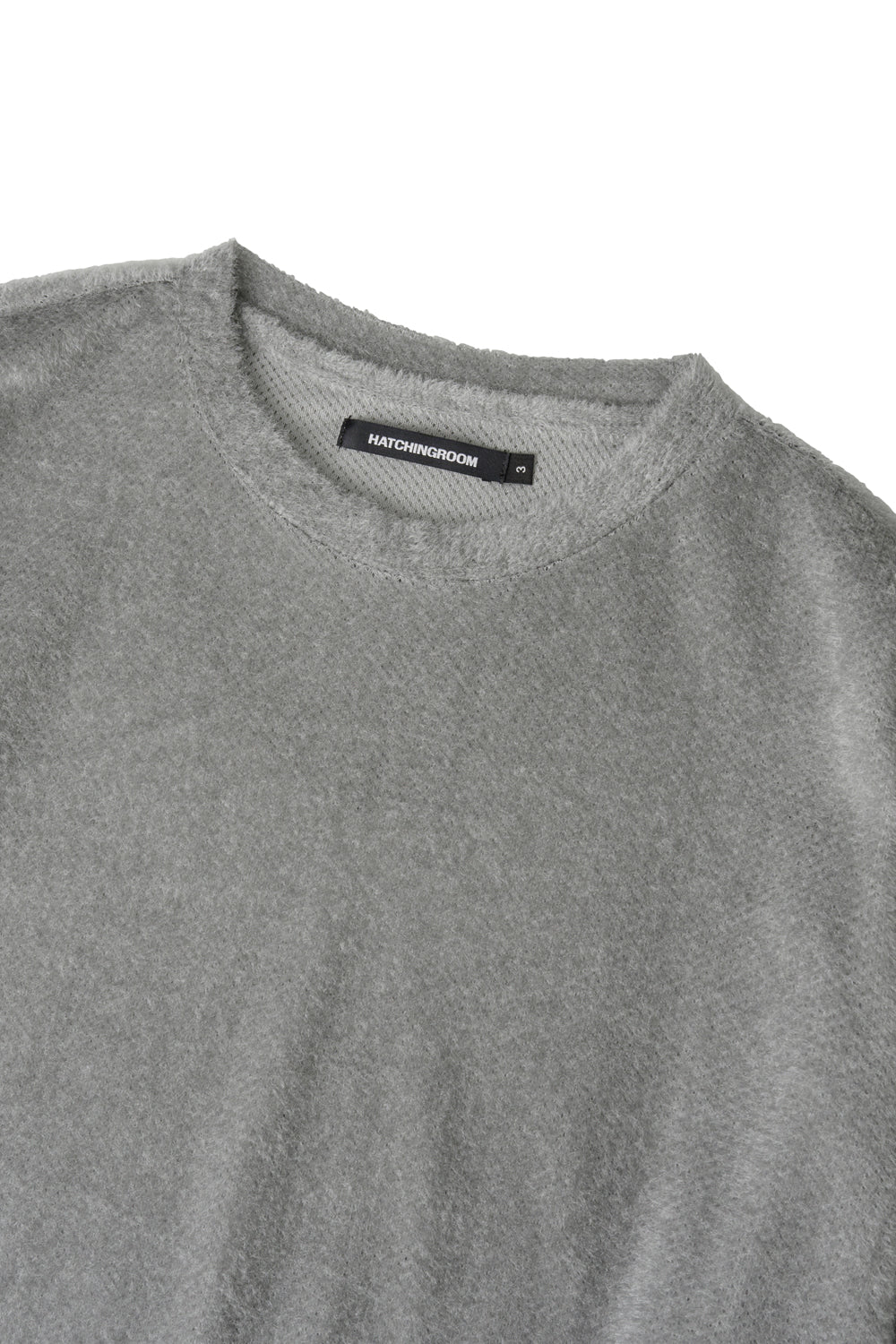 Hatchingroom - Fuzzy Mesh Tee Light (Grey) product image 3 | TRAB K-Fashion Australia