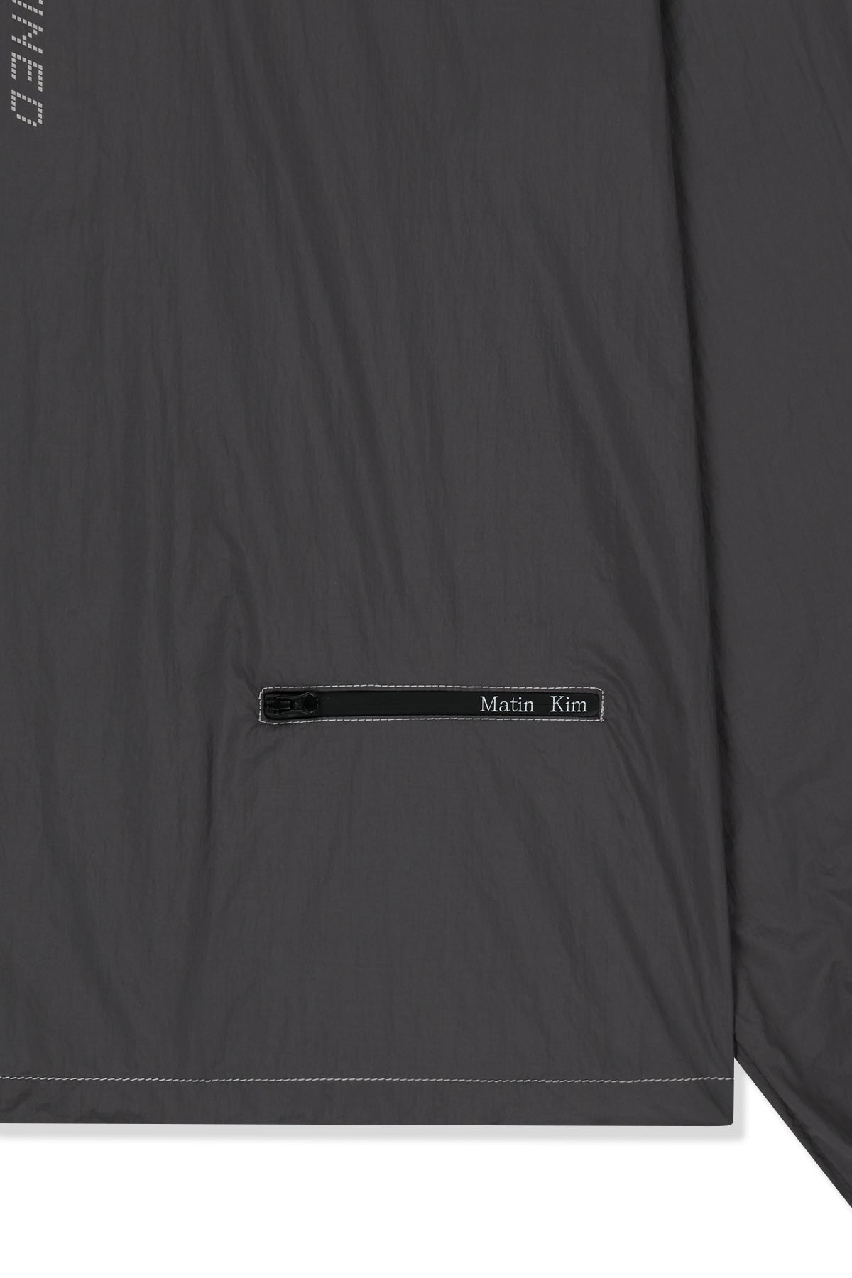 Matin Kim - Matin Pace Logo Half Zip Top (Charcoal) product image 5 | TRAB K-Fashion Australia