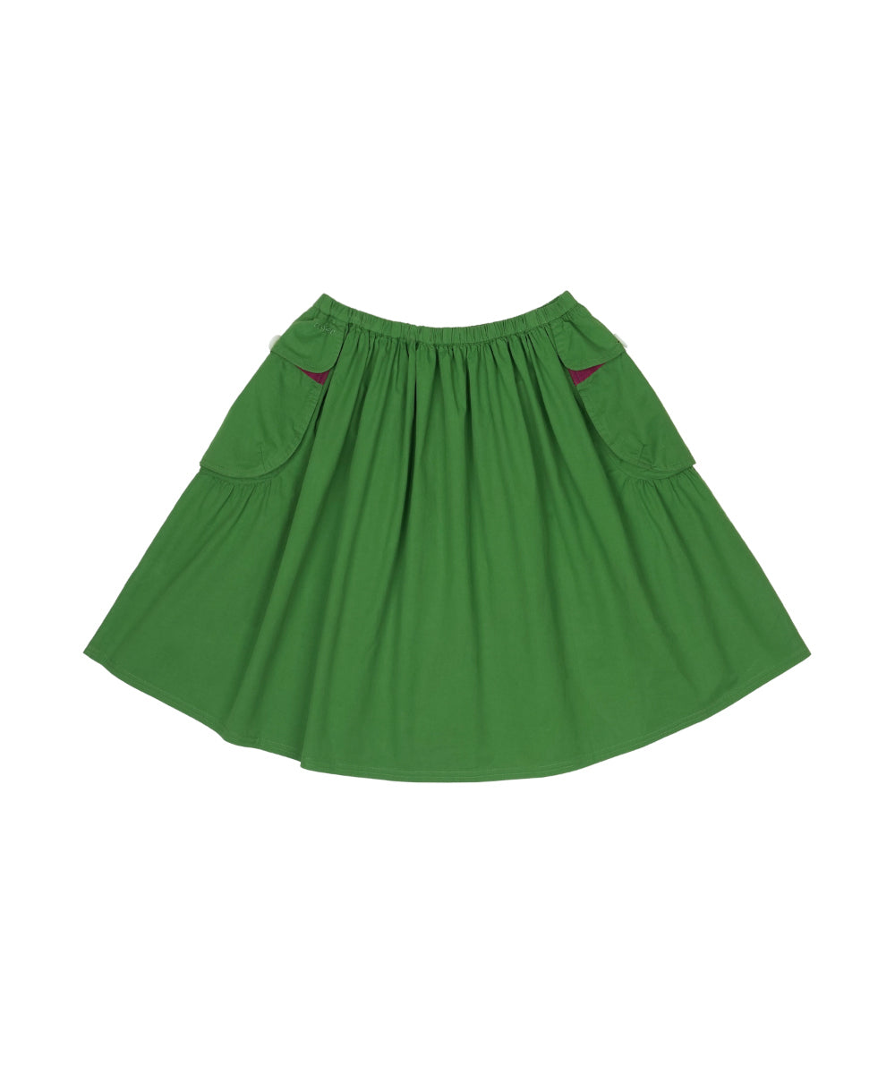 Coyseio - Big Pocket Shirring Skirt Jolly (Green) product image 13 | TRAB K-Fashion Australia