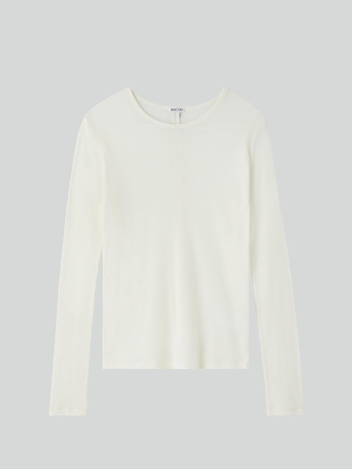Recto - Cashmere Blend Long-Sleeve Top (Cream) product image 4 | TRAB K-Fashion Australia