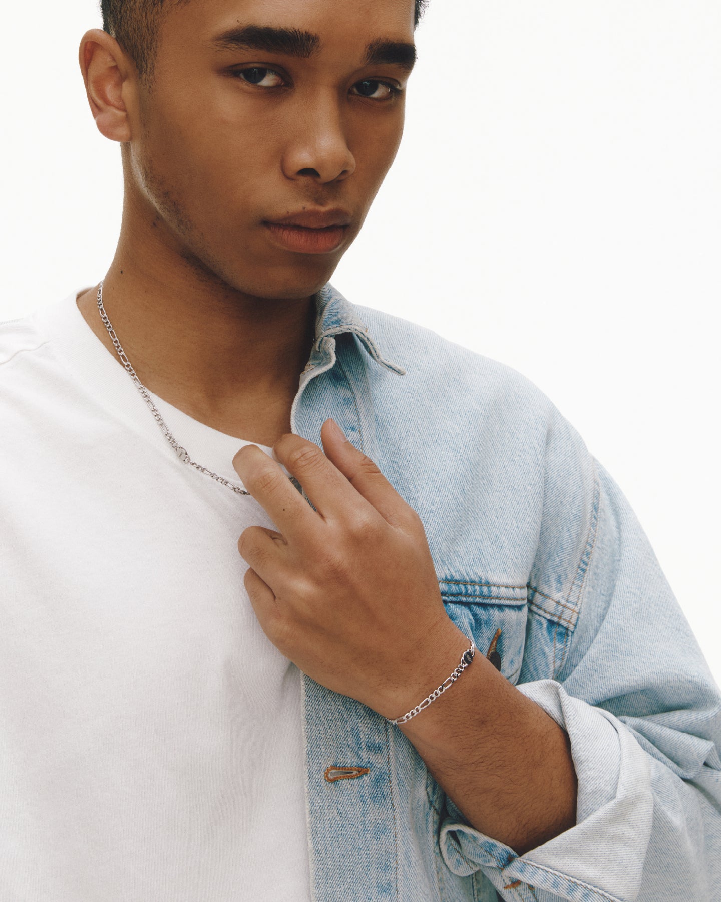 Numbering - Figaro Chain Bracelet with A13 Logo #5946 product image 2 | TRAB K-Fashion Australia